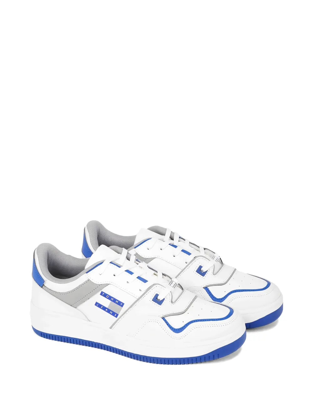 Tommy Hilfiger panelled logo-patch sneakers Wit