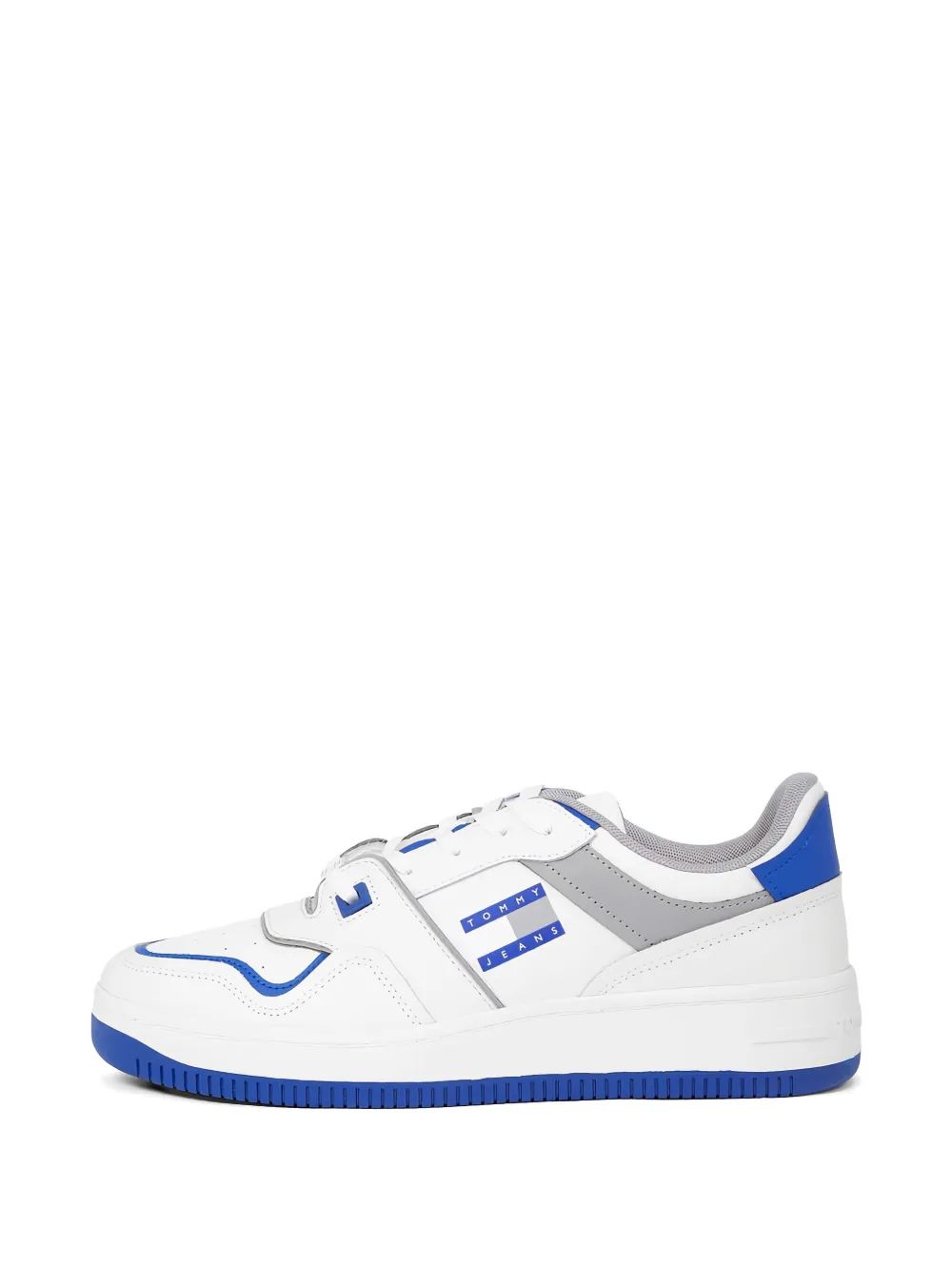 Tommy Hilfiger panelled logo-patch sneakers Wit