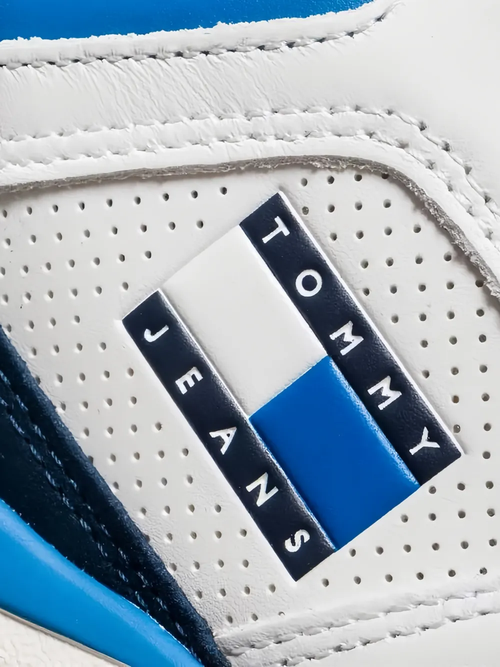 Tommy Jeans Sneakers met logopatch Wit