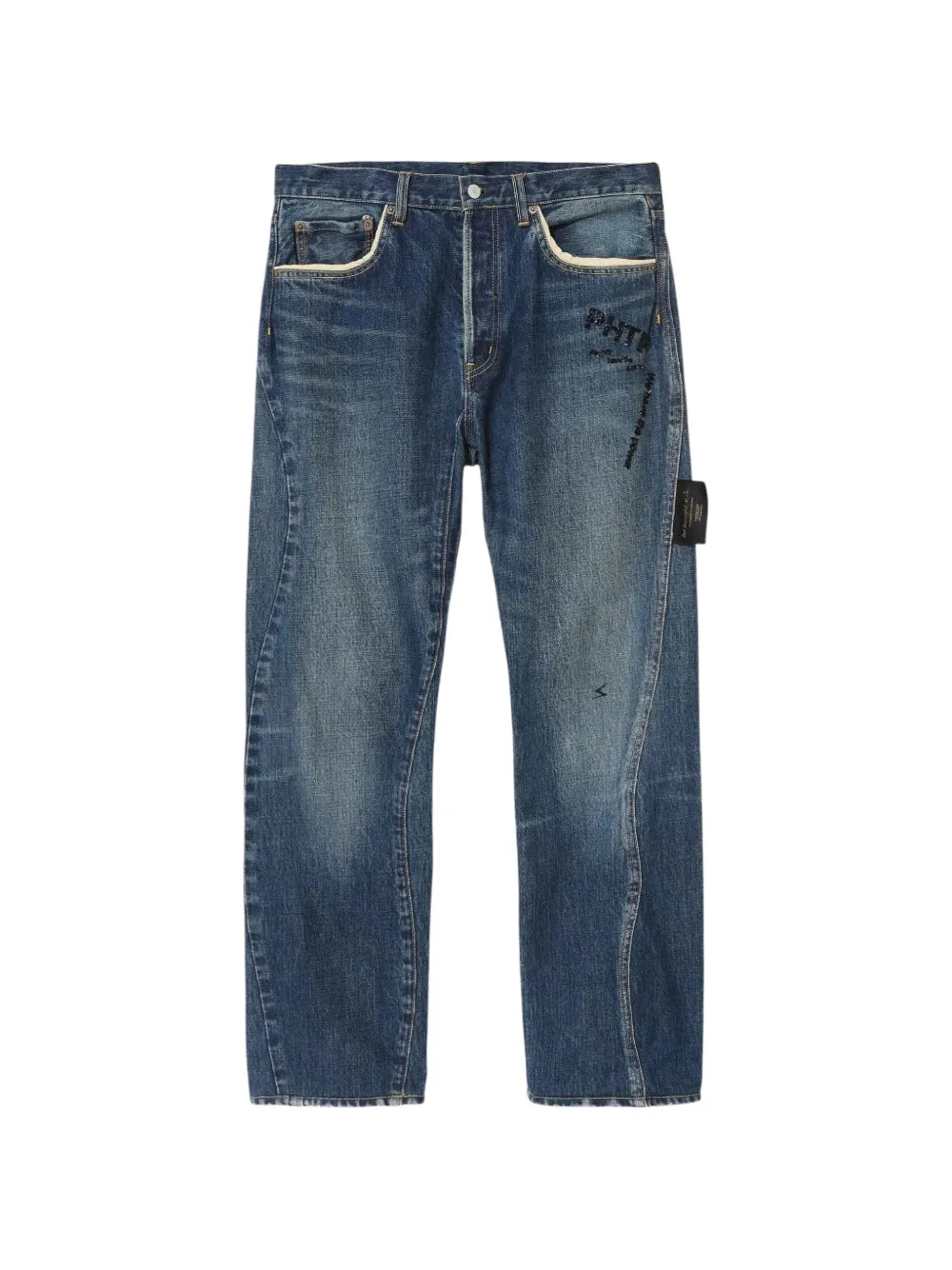 Undercover bead-embellished jeans - Blau