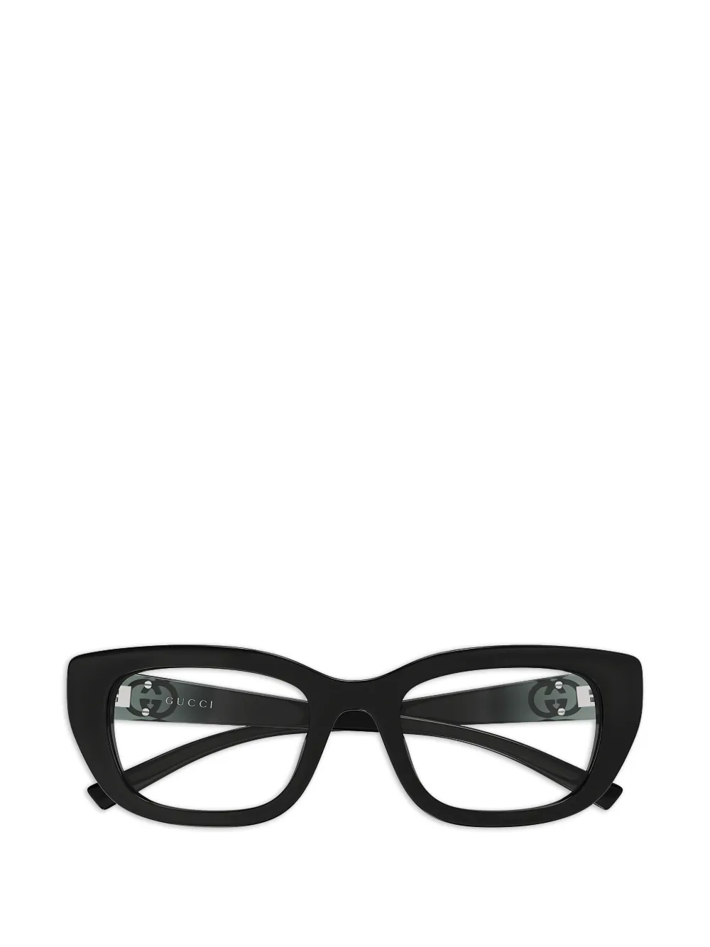 Gucci Eyewear Occhiali con placca logo - Nero