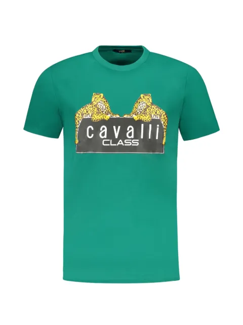 Cavalli Class leopard-print T-shirt