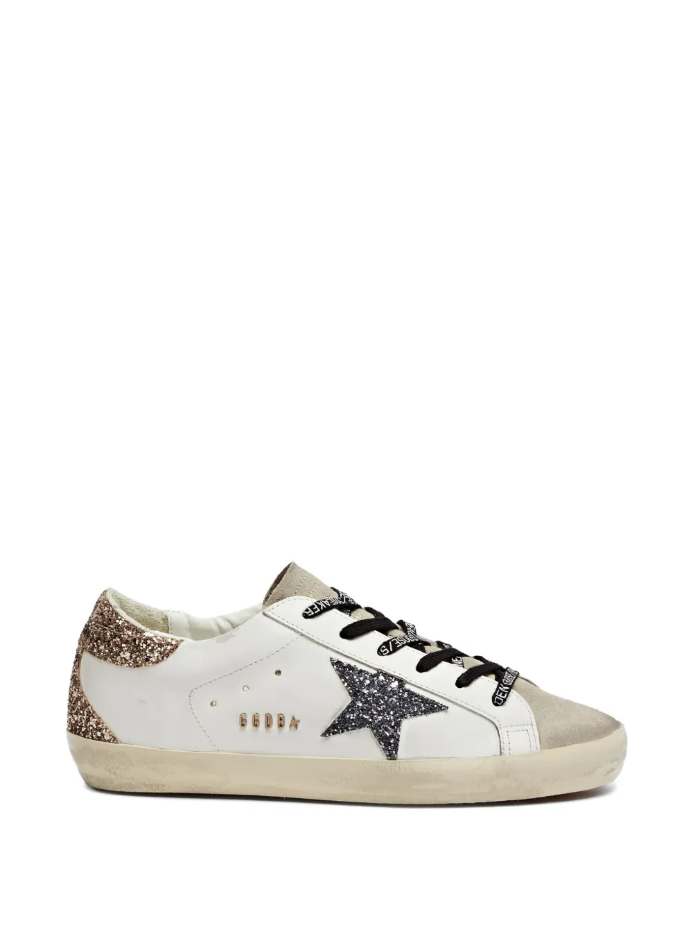 Golden Goose glitter-embellished sneakers Wit