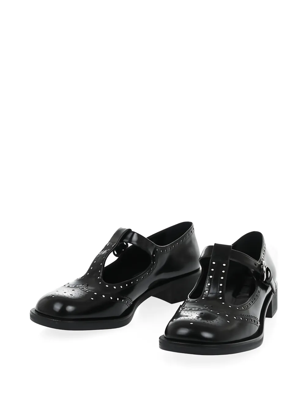 Miu Mary Jane brogue pumps Zwart