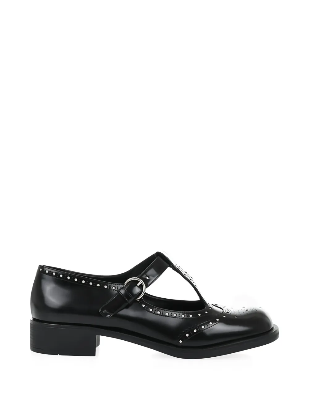 Miu Miu Mary Jane brogue pumps - Schwarz