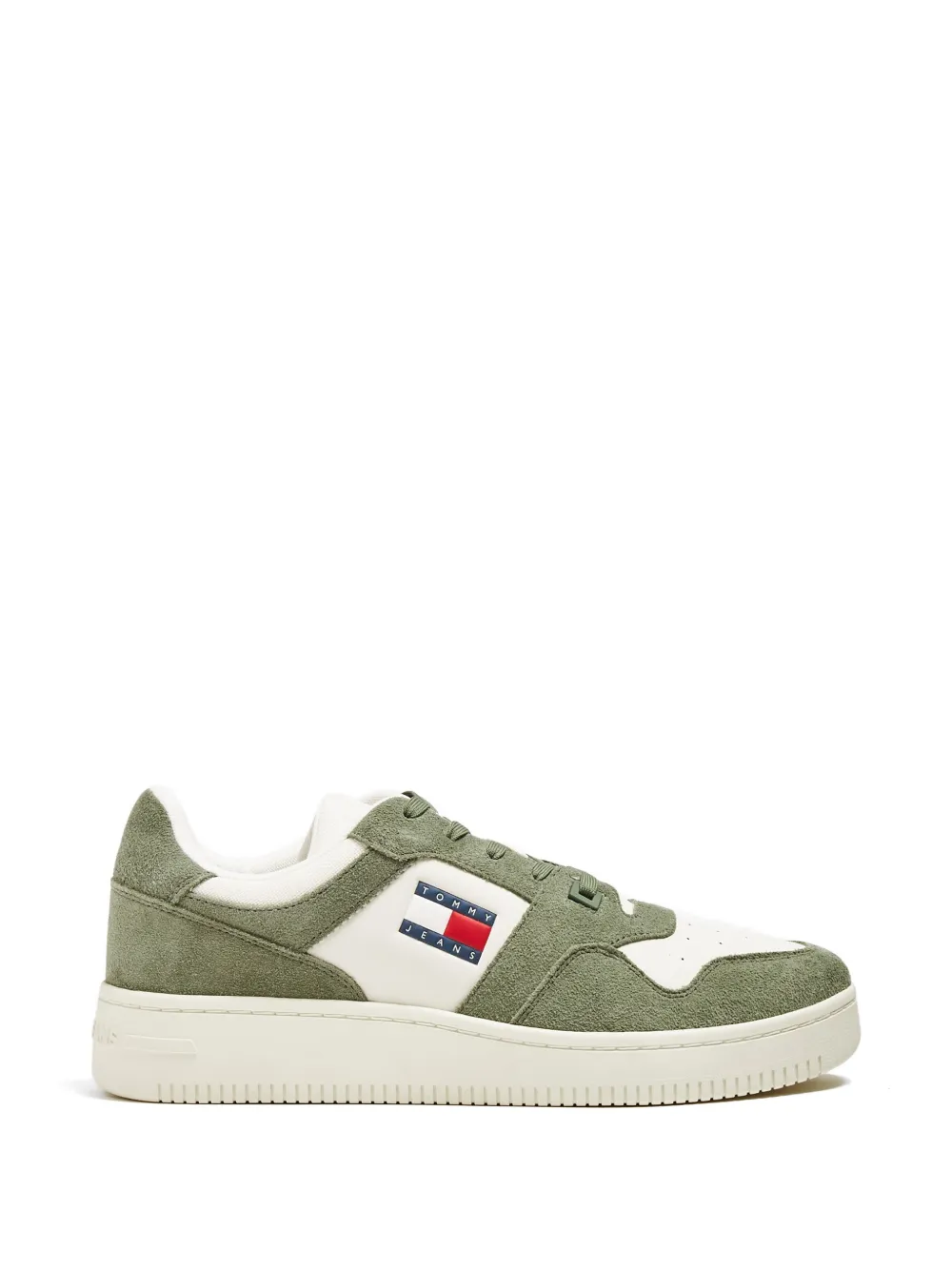 Tommy Hilfiger logo-patch sneakers Groen