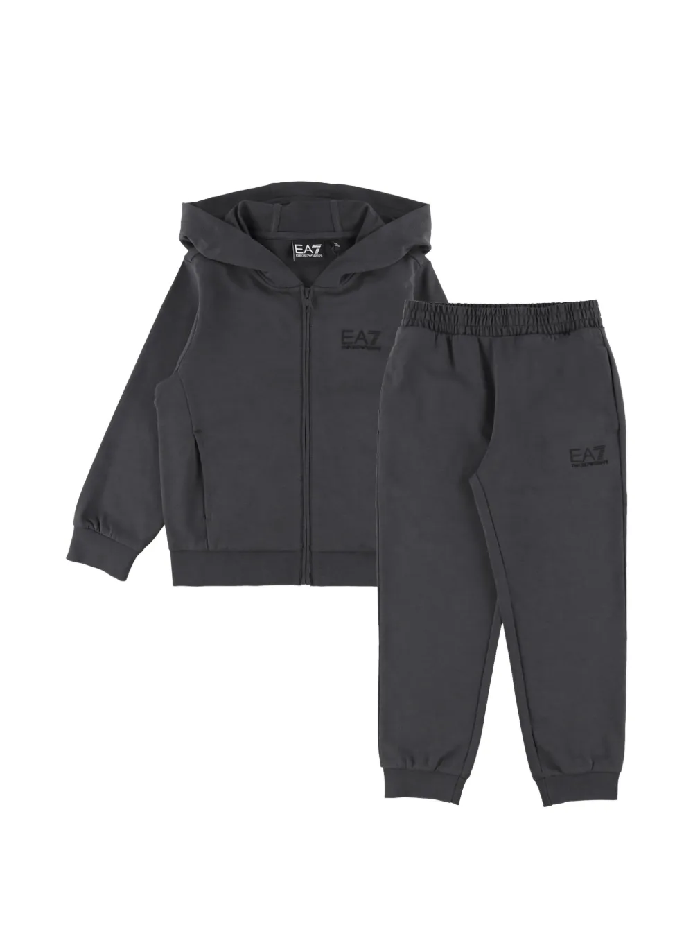 Emporio Armani Kids Tuta sportiva con logo - Grigio