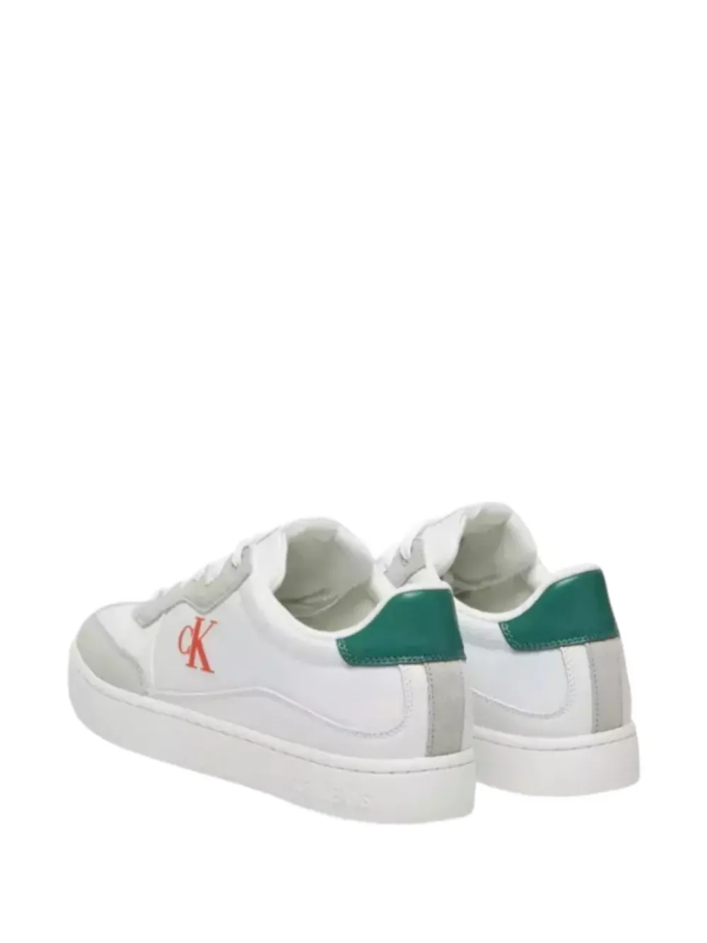 Calvin Klein logo-print panelled sneakers Wit