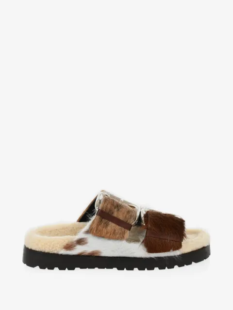 DSQUARED2 Rock Your Road buckled pony-hair sandals