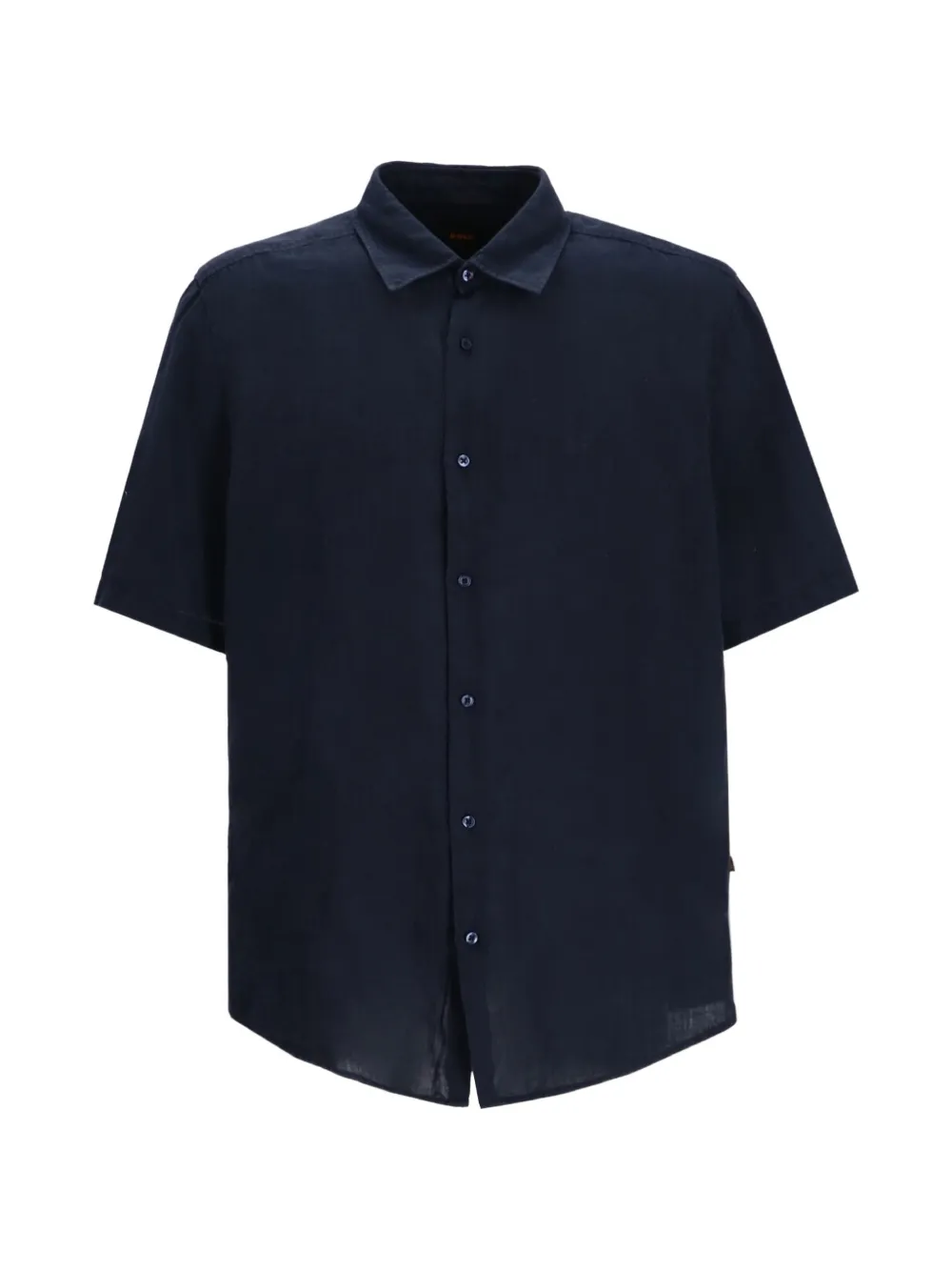 BOSS short-sleeved button-down shirt - Blau