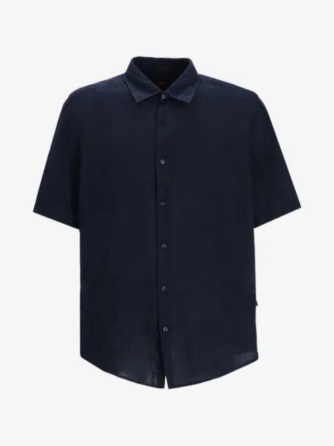 BOSS short-sleeved button-down shirt