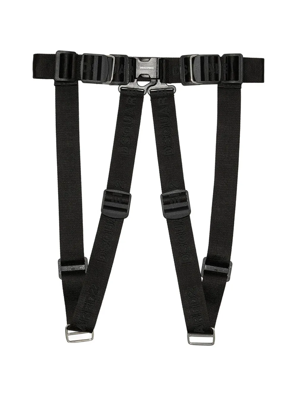 DSQUARED2 Logo-tape harness belt - Schwarz
