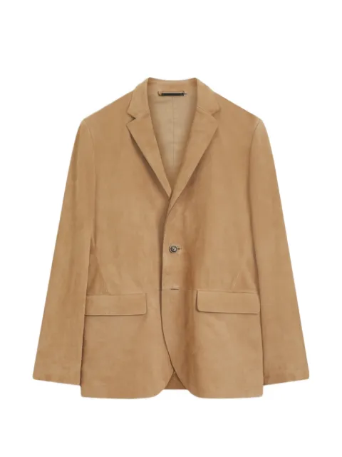 BOSS Single-breasted suede blazer