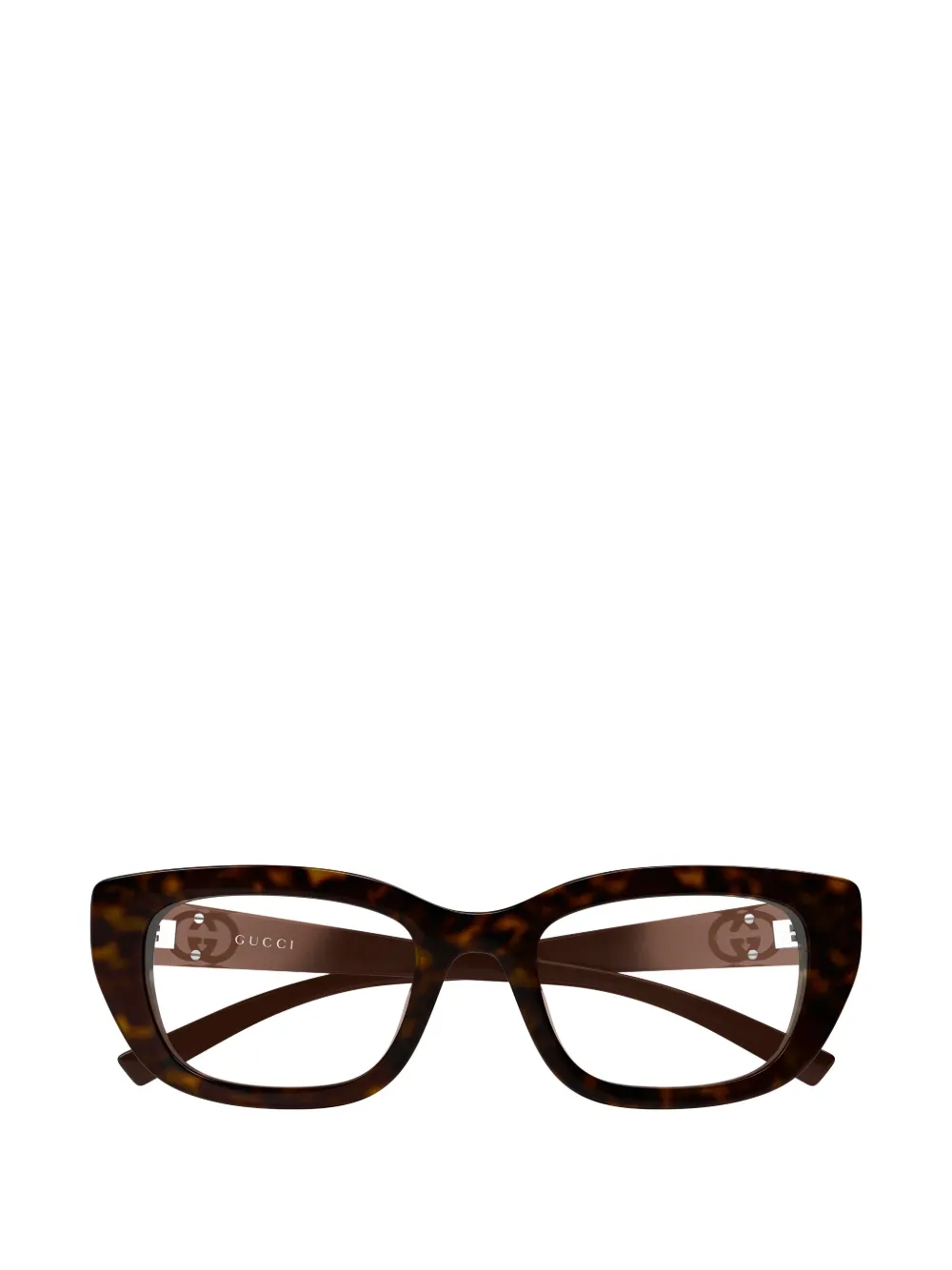 Gucci Eyewear Interlocking G cat-eye glasses - Braun