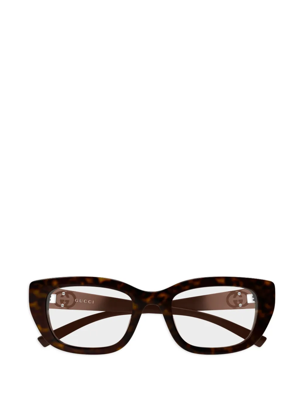 Gucci Eyewear Interlocking G cat-eye glasses - Braun