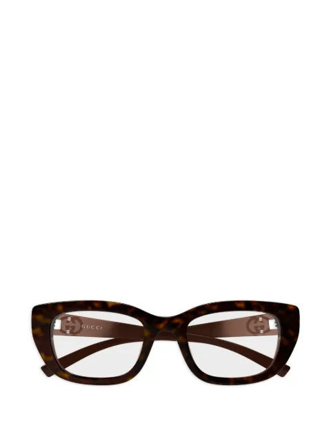 Gucci Eyewear lentes con armazón cat eye y motivo Interlocking G