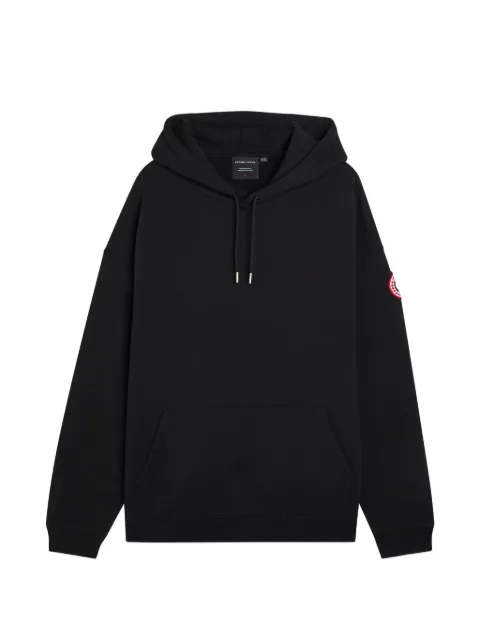 Canada Goose logo-patch drawstring hoodie
