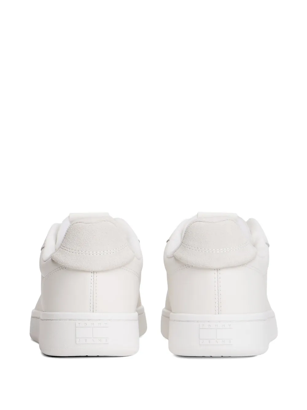 Tommy Jeans logo-patch lace-up sneakers Wit