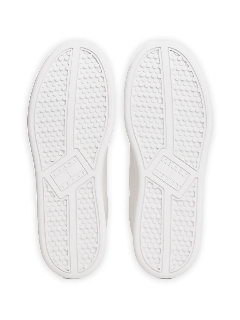 Tommy Jeans logo-patch lace-up sneakers Wit