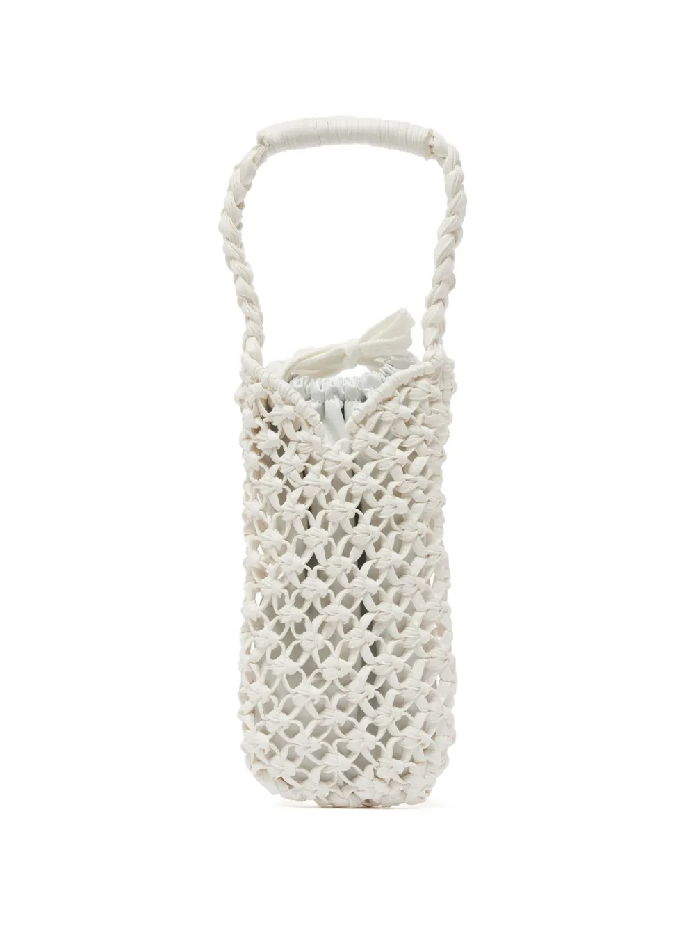 Comme Des Garçons Macramé-knit Mini Bag In Yellow