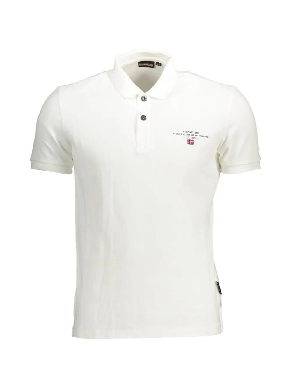 Napapijri Elbas logo-print polo shirt - Bianco