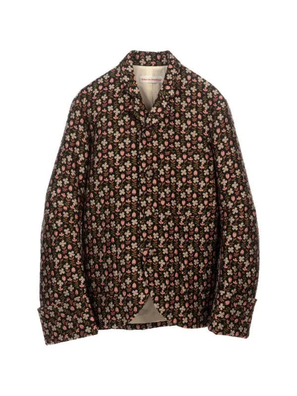 Walter Van Beirendonck Royal Floral-print Blazer in Black