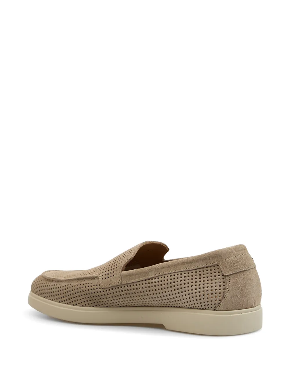 Baldinini logo-plaque loafers Beige