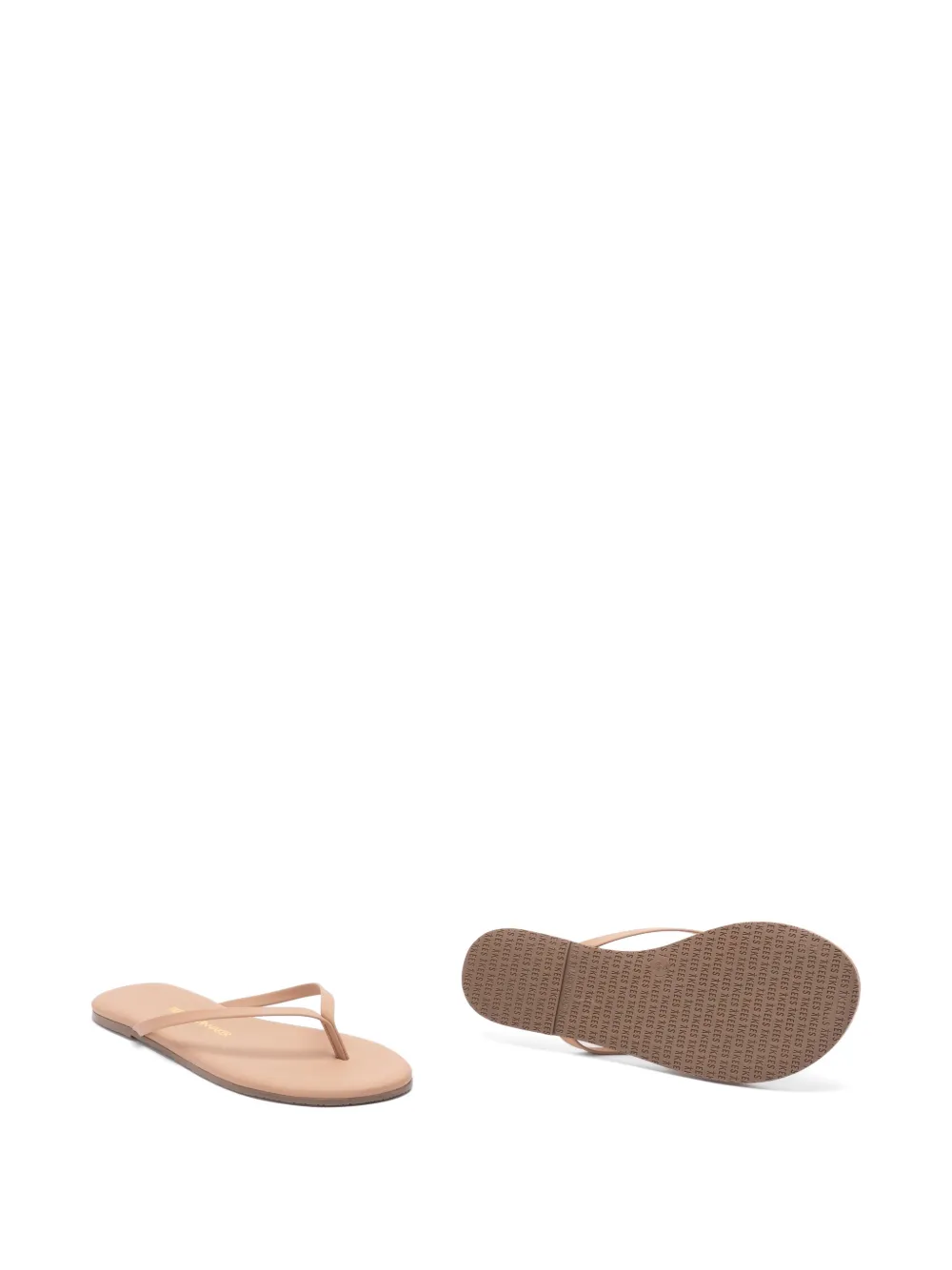 Tkees Lily leren slippers Beige