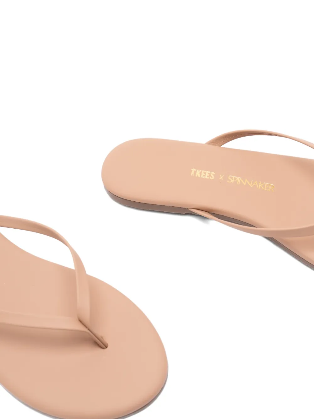 Tkees Lily leren slippers Beige