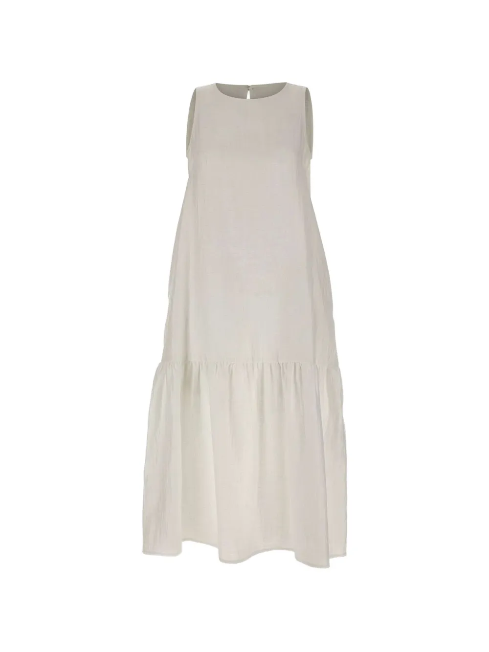 kaos sleeveless midi dress - Bianco