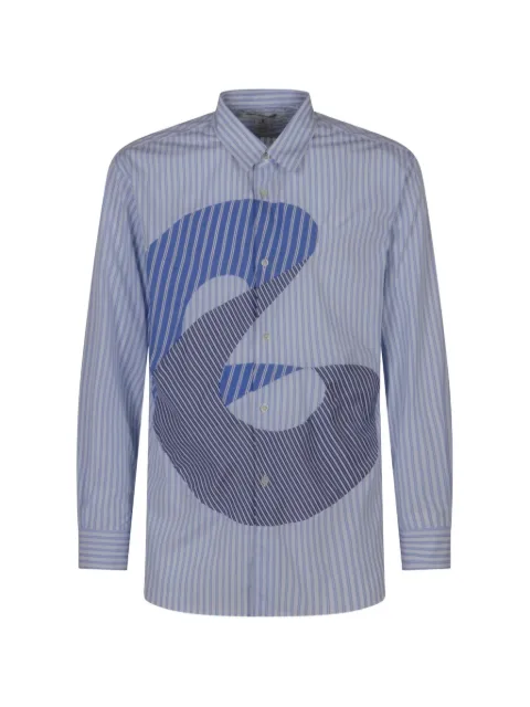 Comme Des Garçons patchwork striped shirt