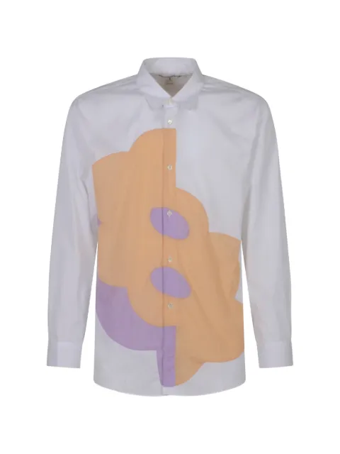 Comme Des Garçons graphic-patch long-sleeve shirt