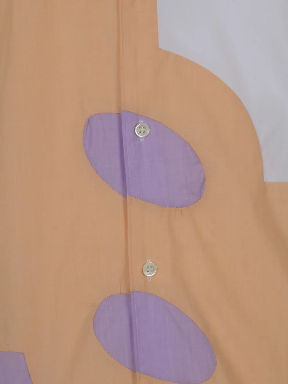 Comme Des Garçons Overhemd met grafisch patch en lange mouwen Wit