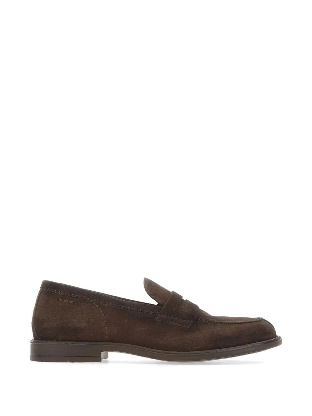 Alexander Hotto penny-slot leather loafers - Marrone