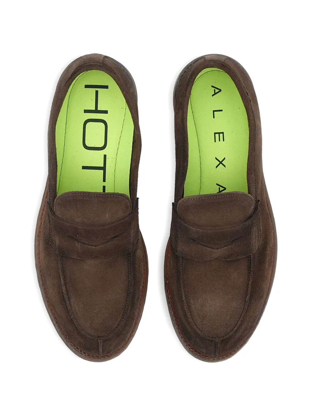 Alexander Hotto penny-slot leather loafers Bruin