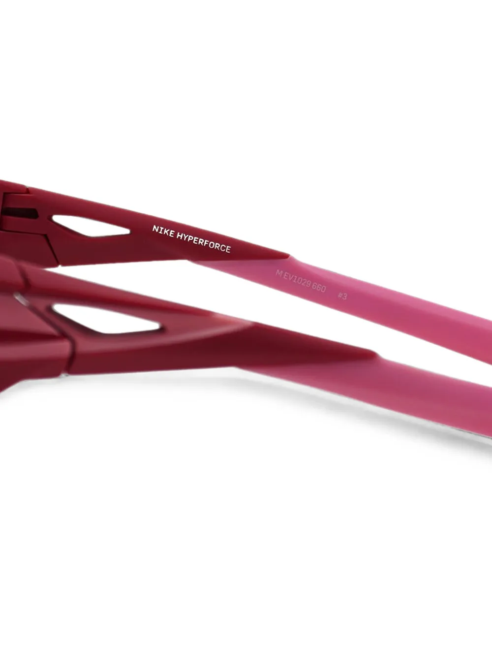 Nike Hyperforce zonnebril met geometrisch montuur Roze