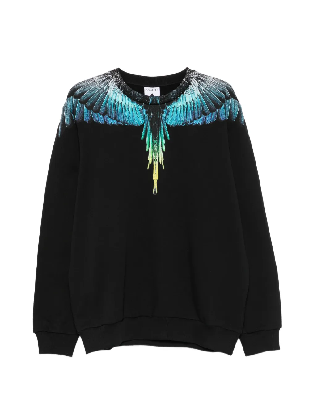 COUNTY OF MILAN wings-print sweater - Nero