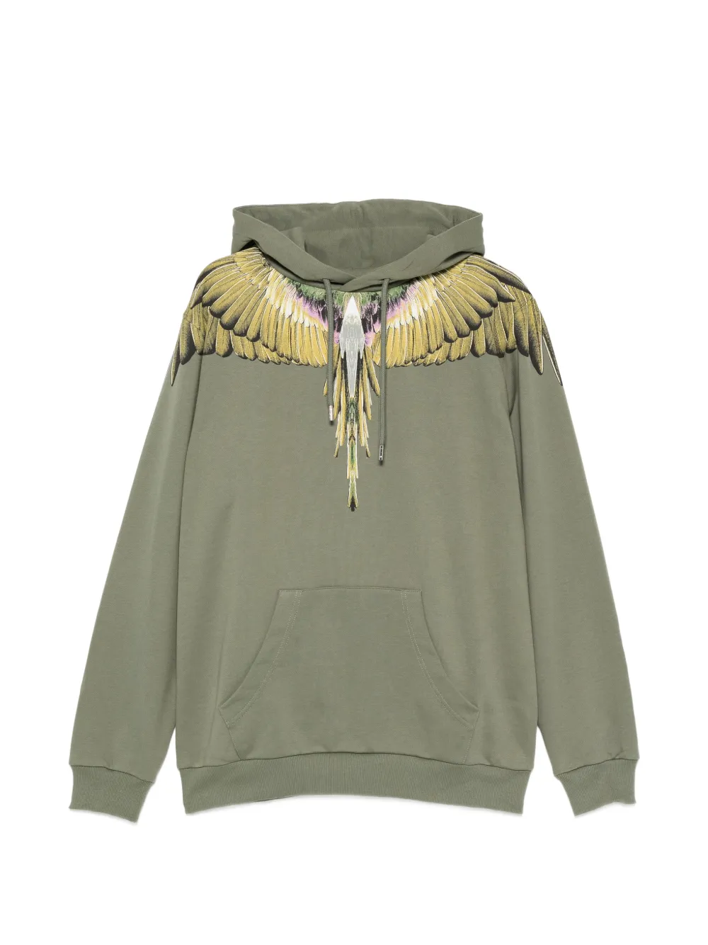 COUNTY OF MILAN Wings-print hoodie - Verde
