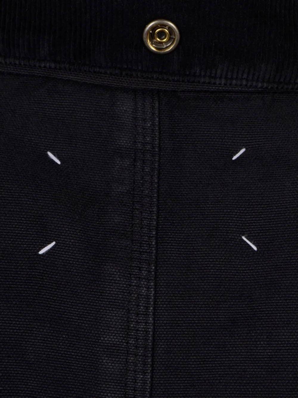 Maison Margiela Denim jack met vlakken Zwart