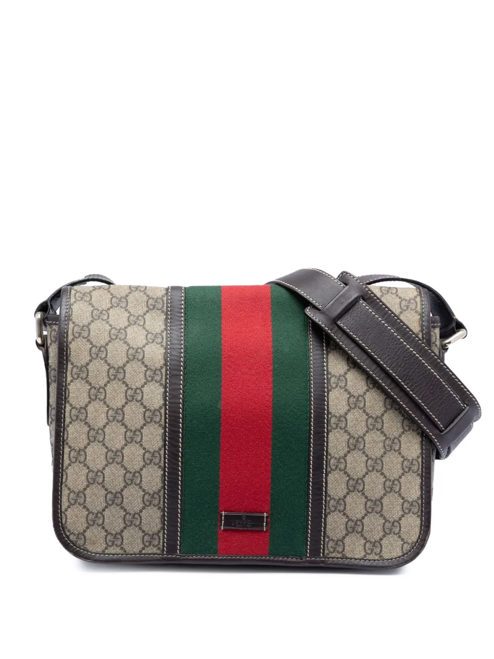 Gucci Pre-Owned 2016-2025 GG Supreme Web crossbody bag - Neutrals
