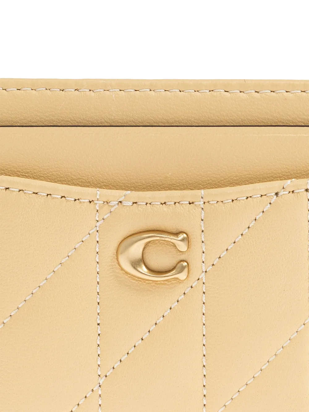 Coach Essential pasjeshouder met gewatteerde portemonnee Beige
