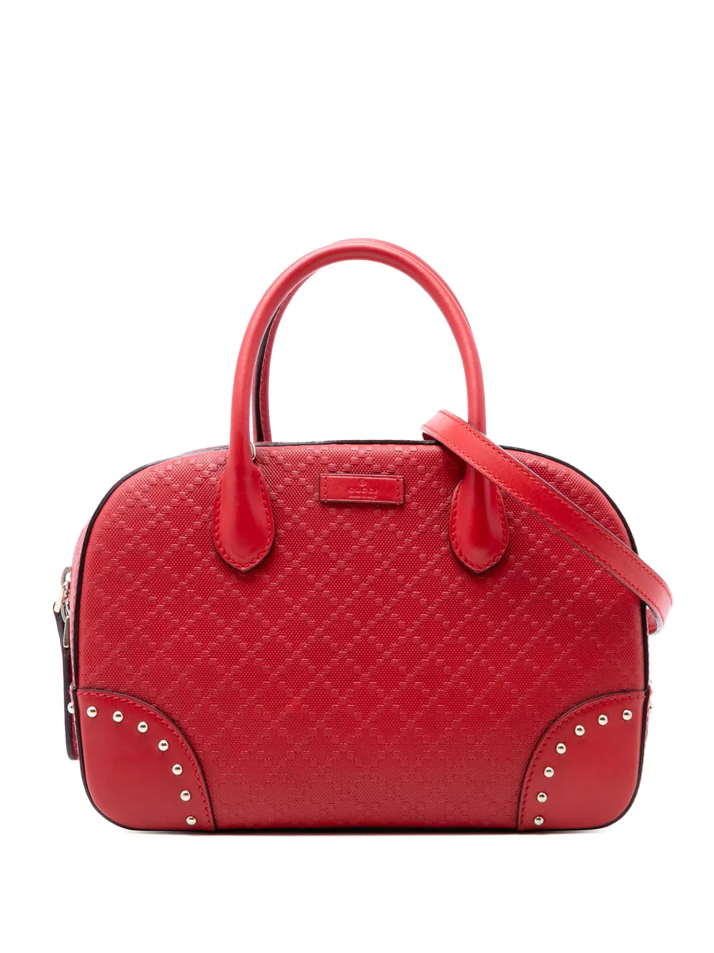 Gucci Pre-Owned 2016-2026 Diamante Bright Leather satchel - Rosso