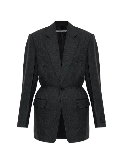 Alexander Wang cinched-waist wool-twill blazer