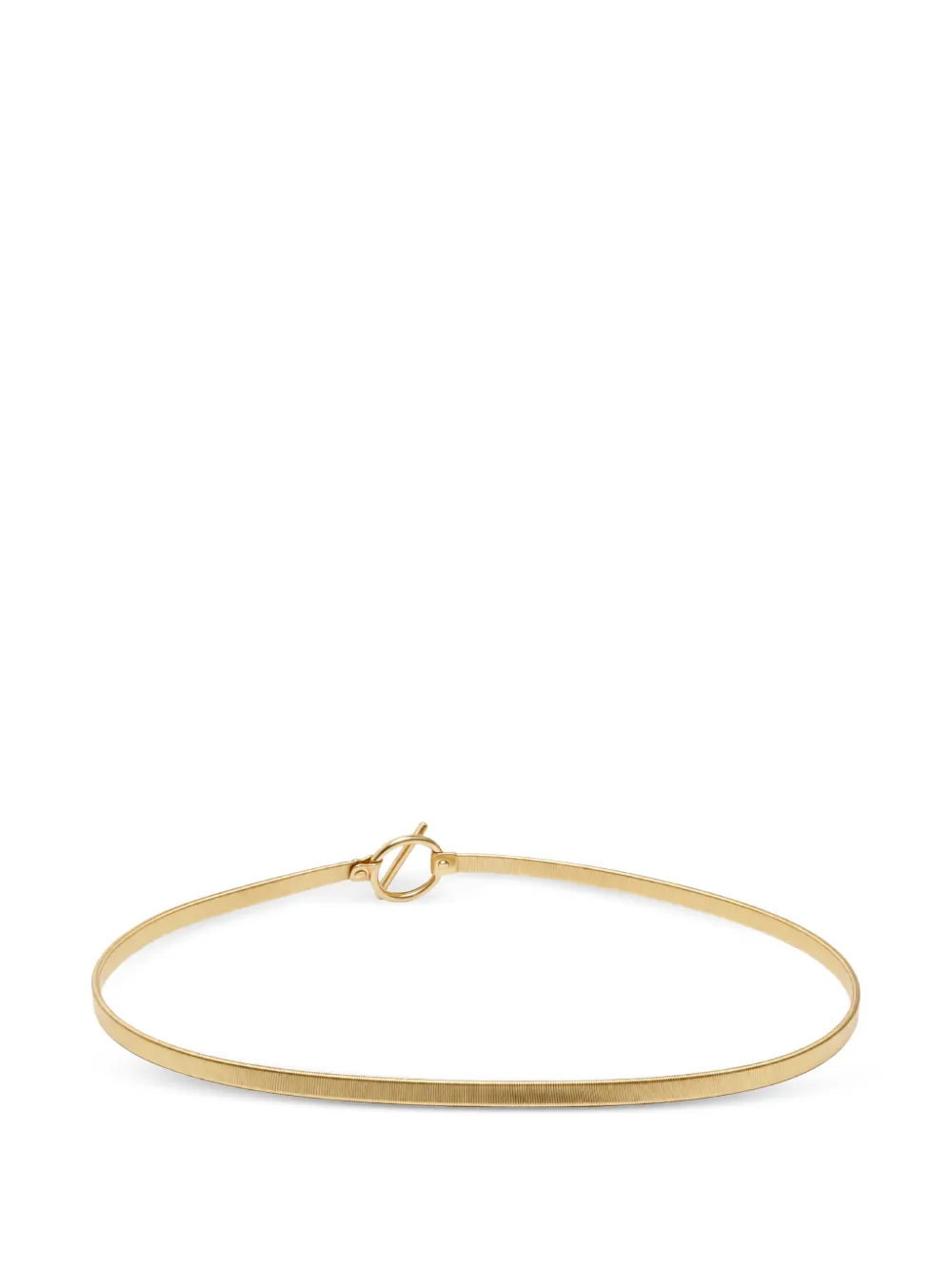 Pennyblack ring-and-bar elastic-effect belt - Oro