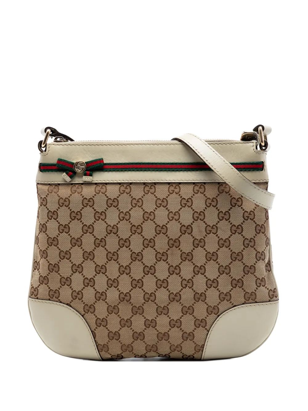 Gucci Pre-Owned 2016-2026 GG Canvas Web Mayfair crossbody bag - Toni neutri