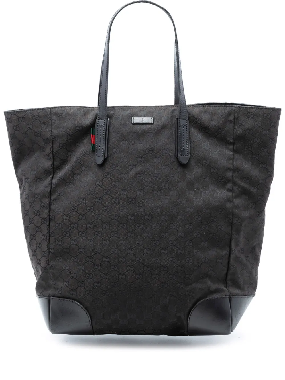 Gucci Pre-Owned 2016-2026 GG Canvas Web tote bag - Nero