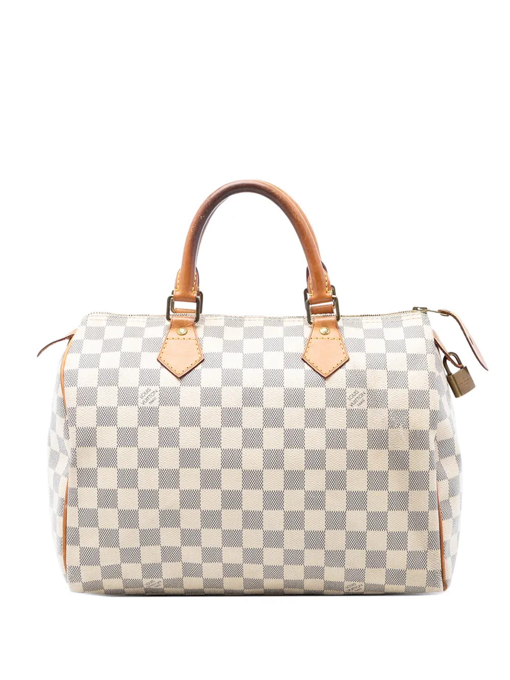Louis Vuitton Pre-Owned 2013 Damier Azur Speedy Boston-Tasche 30cm - Weiß