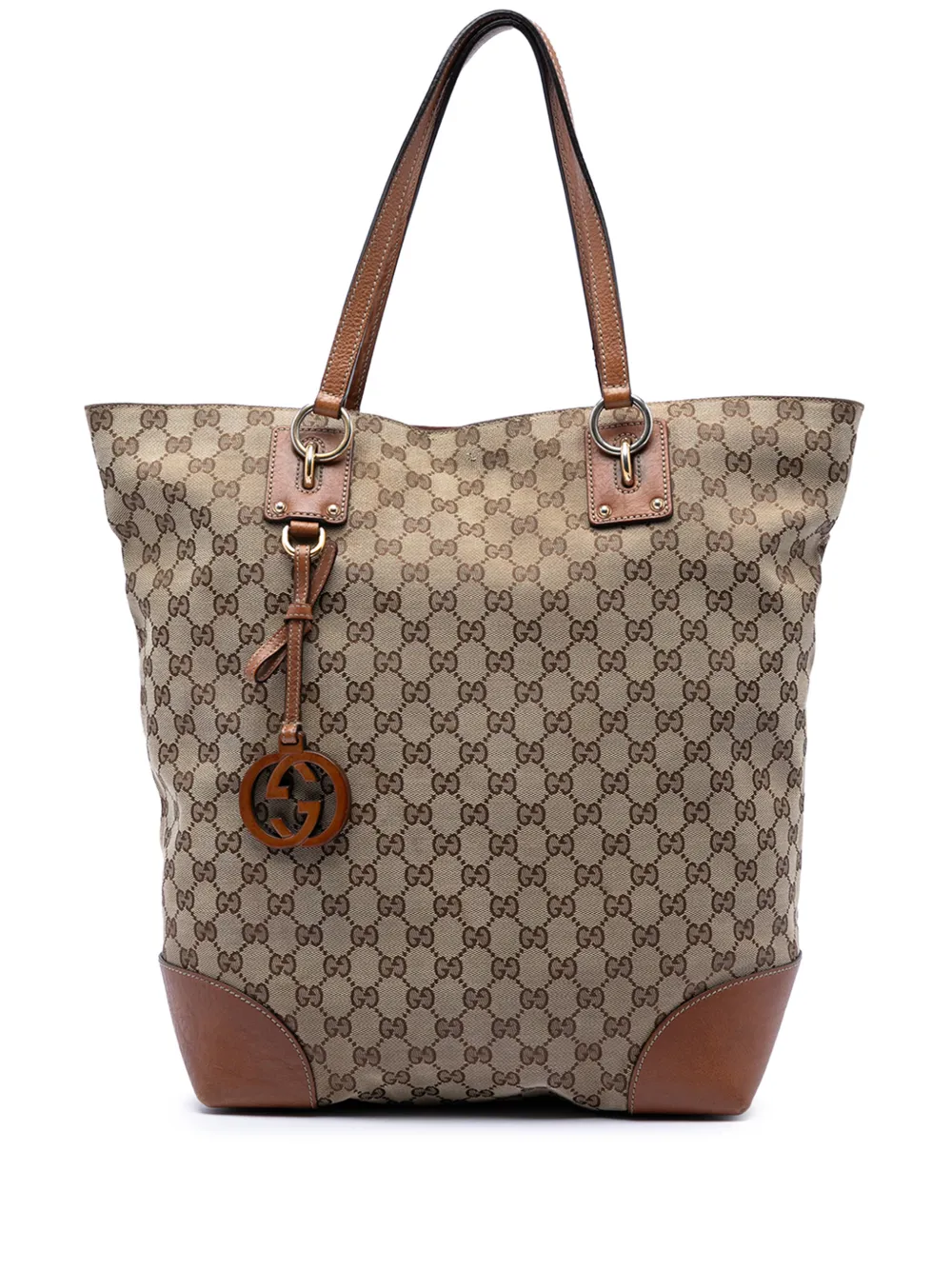 Gucci Pre-Owned 2000-2015 Large GG Canvas GG Charm tote bag - Toni neutri