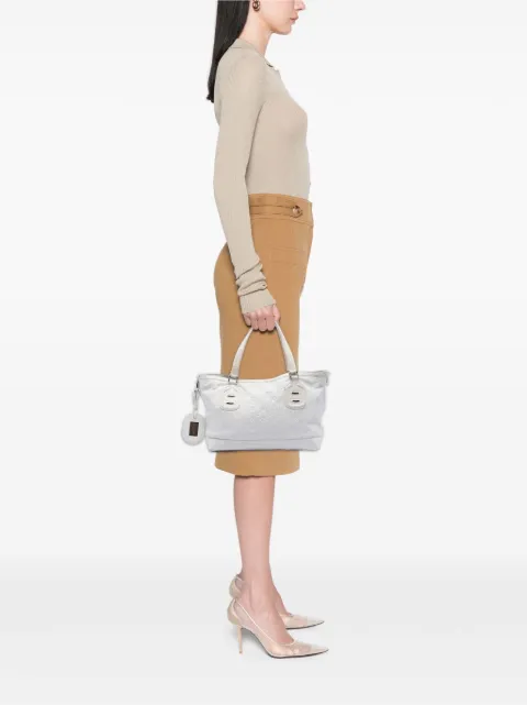 Gucci Pre-Owned 2016-2026 구찌시마 테크노 태그 토트 백