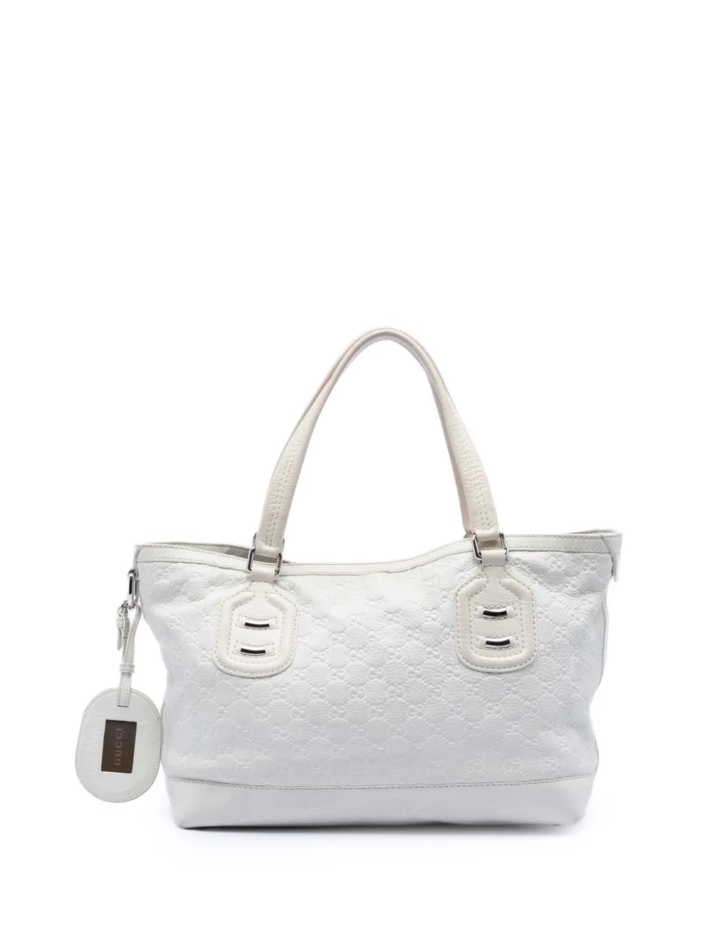 Gucci Pre-Owned 2016-2026 Guccissima Techno Tag tote bag - Bianco